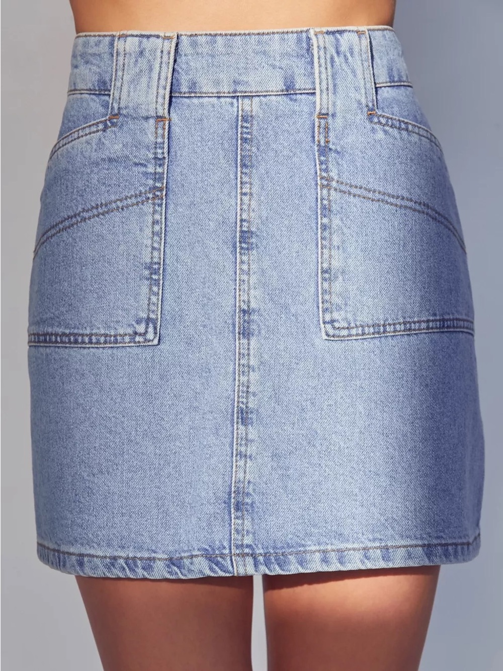 BDG Utility A-Line Denim Mini Skirt